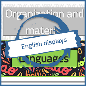 Affichages en anglais CM1-CM2 – Métiers de la classe et divers autres